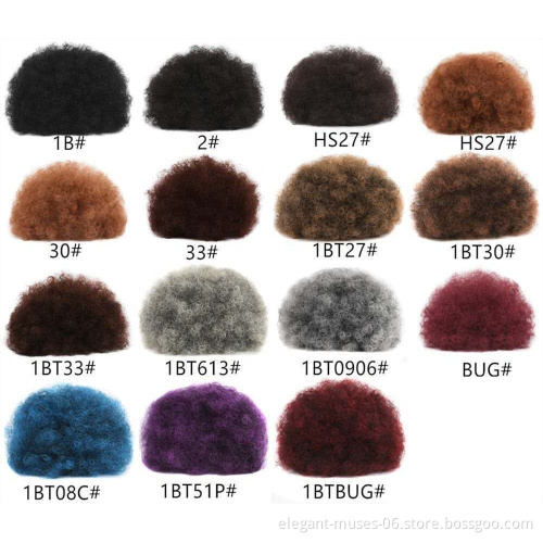 Factory Direct Sale Kinky curly Afro synthetic hair Bun woman chignon extension